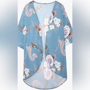 Floral print kimono- size XL/plus size